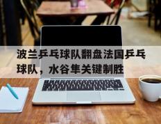 开云体育官网-波兰乒乓球队翻盘法国乒乓球队，水谷隼关键制胜的简单介绍